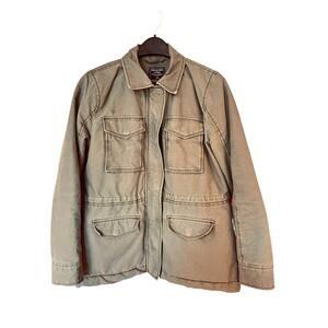 Abercrombie & Fitch Women’s Military Sherpa Lined Army Green Field Jacket Sz. M